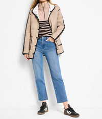 Nic + Zoe - Quilted Check Reversible Barn Coat Jacket