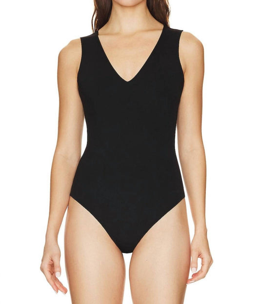 Commando - Neoprene Deep V-neck Bodysuit