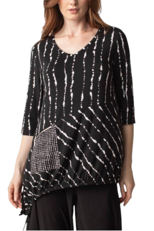 Liv By Habitat - Stripe Drawstring Tunic Top