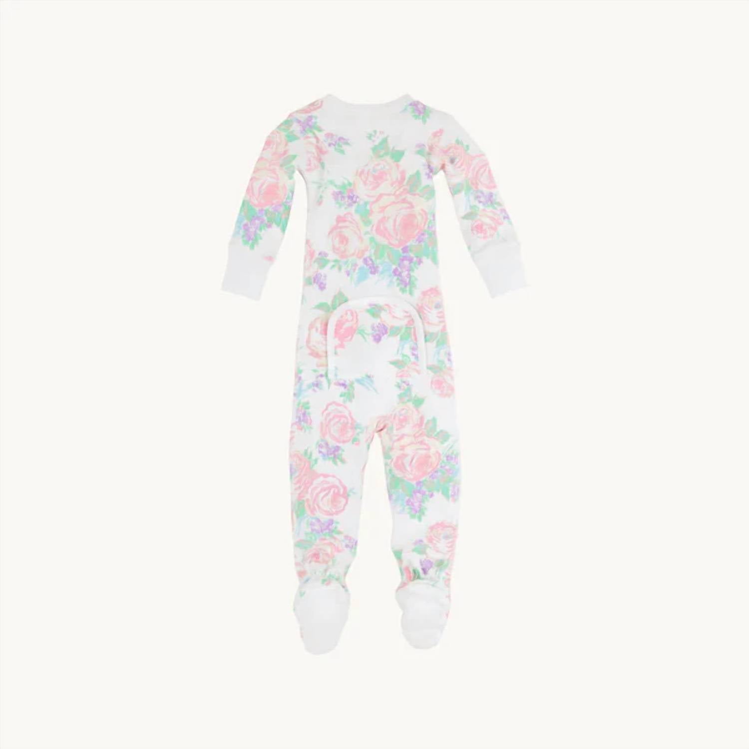 The Beaufort Bonnet Company - Girl's Noelle's Night Night Footed Onesie