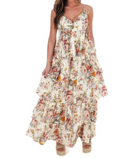 In February - Call For Romance Floral Maxi Dress