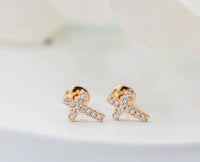 Cherished Moments - Girl's Cross Earrings