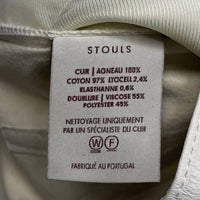 Stouls Women's Lilou High Rise Lamb Leather Wide Leg Pants in white - women's pants - view 7