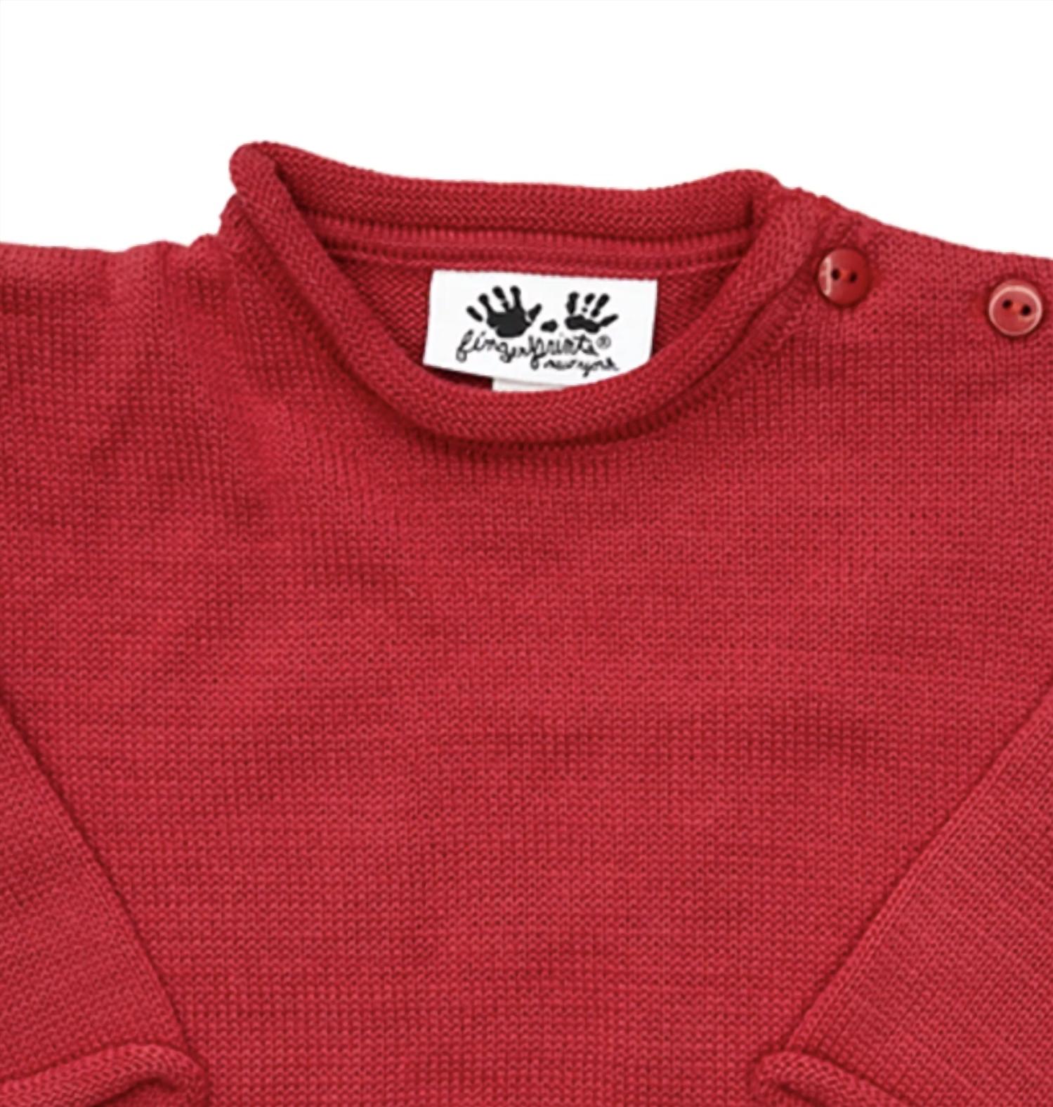 Fingerprints - Kids Roll Neck Sweater