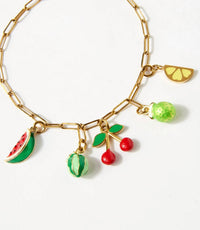 Farrah B Jewelry - Women's Fruit Charm Bracelet