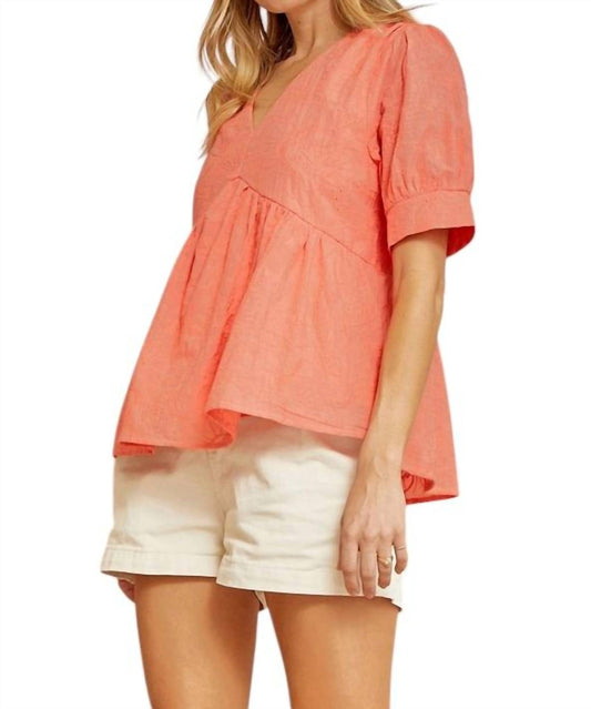 Andree By Unit - FLARED HEM EYELET TOP