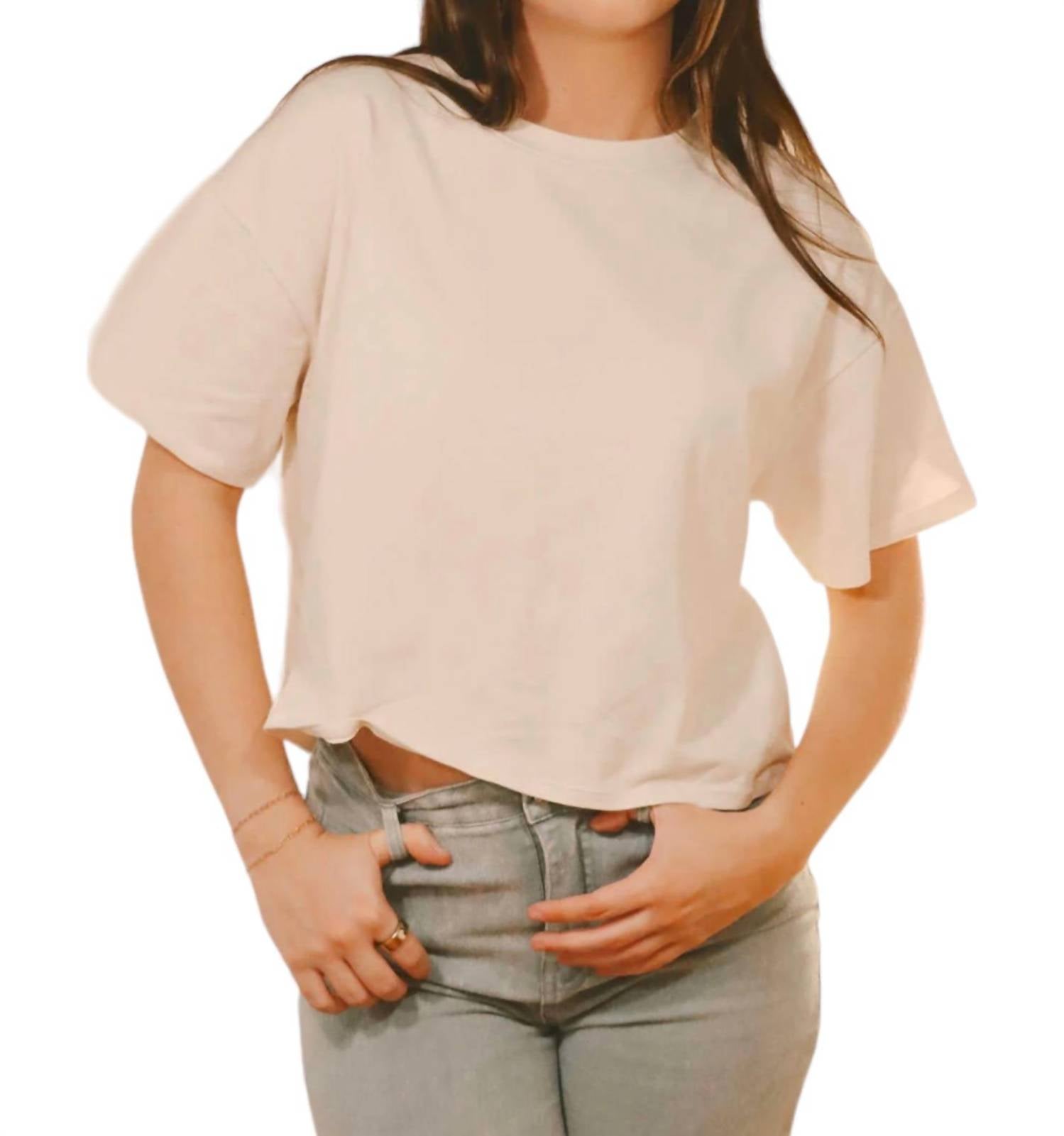 Sadie & Sage - Haze Boxy Crop Tee