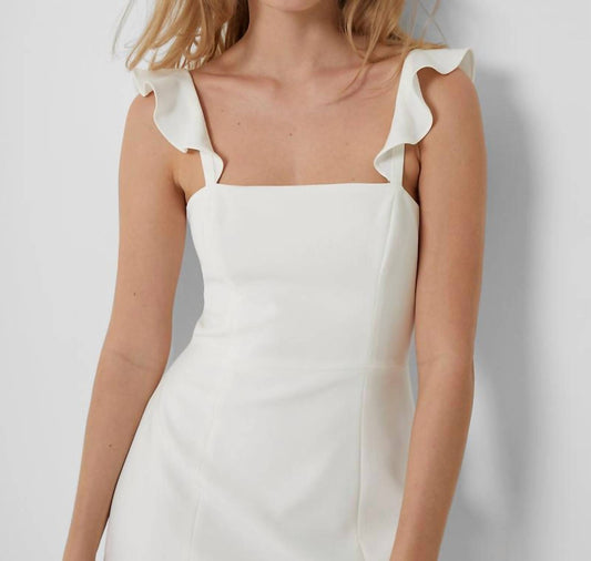 French Connection - WHISPER RUFFLE STRAP DRESS