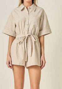 English Factory - Oxford Fabric Romper