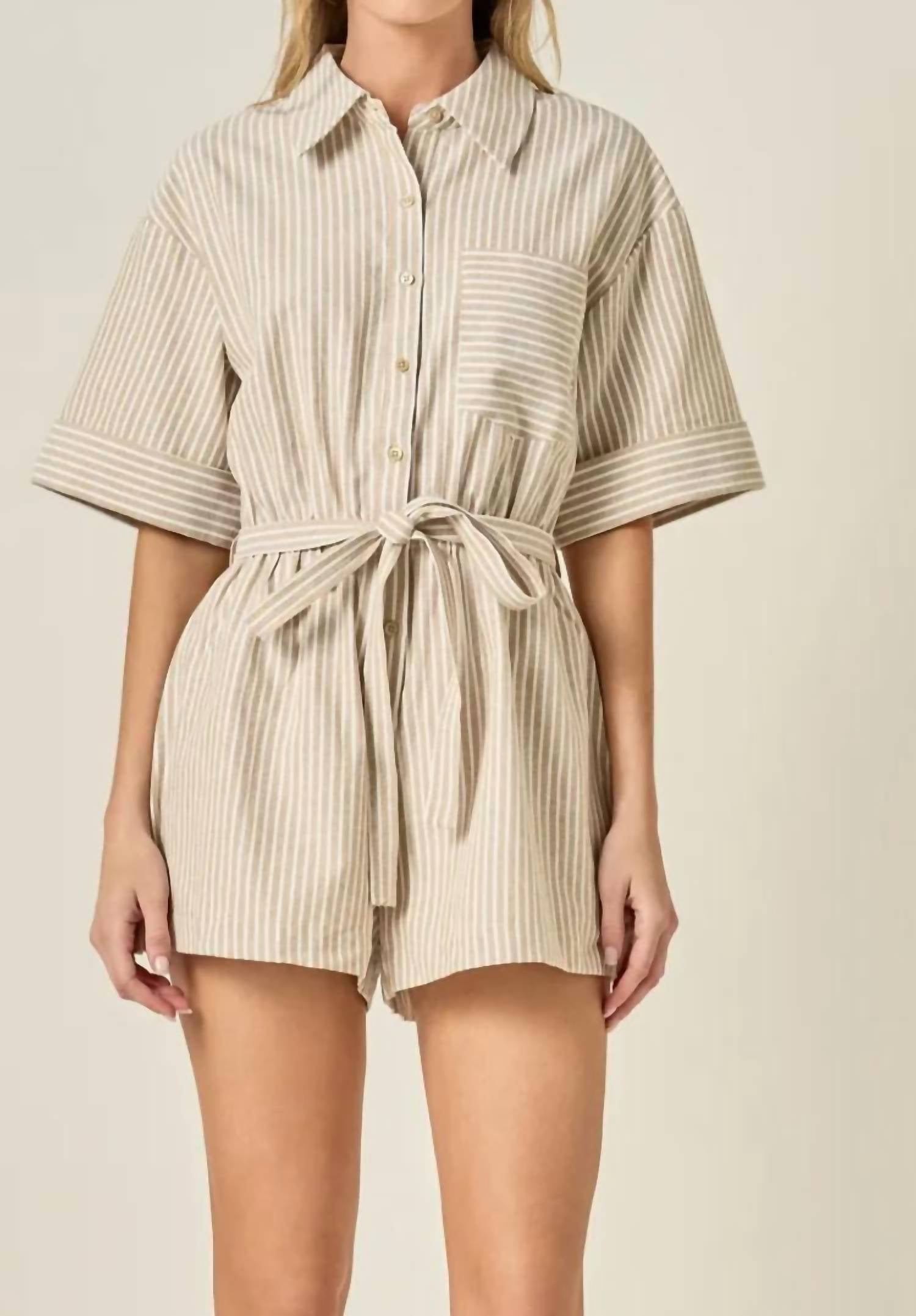 English Factory - Oxford Fabric Romper