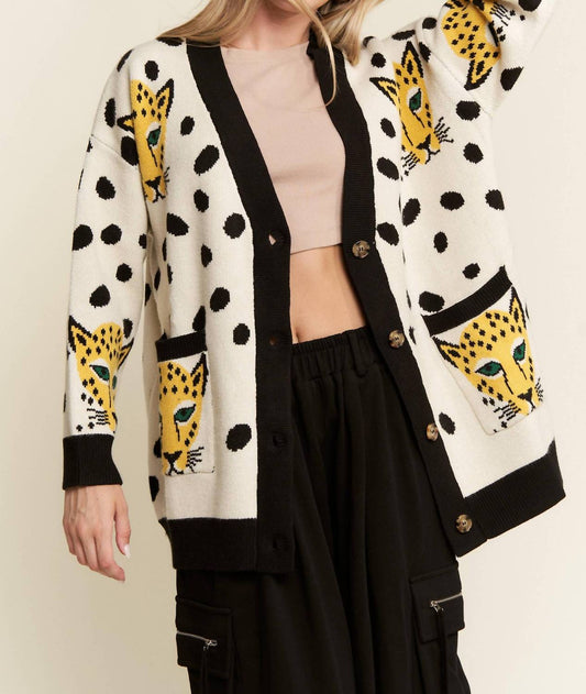 Jade By Jane - Cheetahlicious Cardigan - Plus