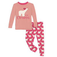 Kickee - Kids' Long Graphic Tee Sleeve Pajama Set