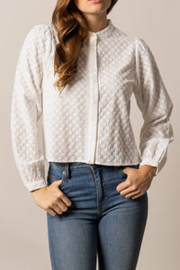 Kimes Ranch Daisychain Long Sleeve Blouse in pristine - women's long sleeve top