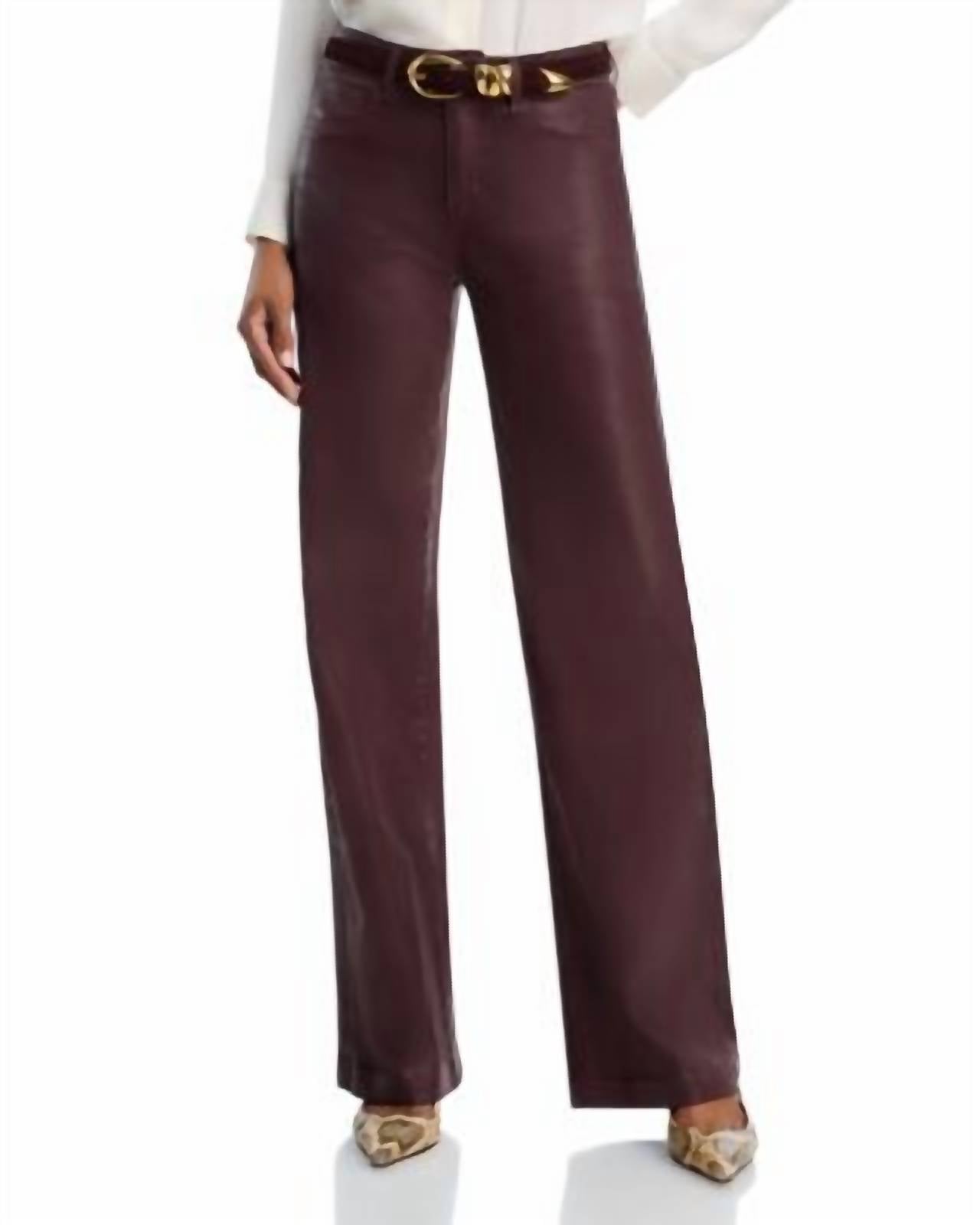 L'Agence Women's Scottie Wide Leg Jean in chocolate coated - women's jeans