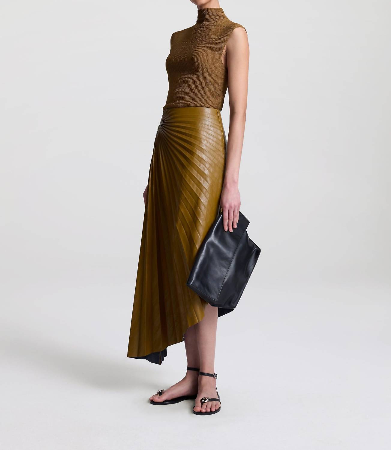 A.L.C. - Tracy Vegan Leather Maxi Skirt