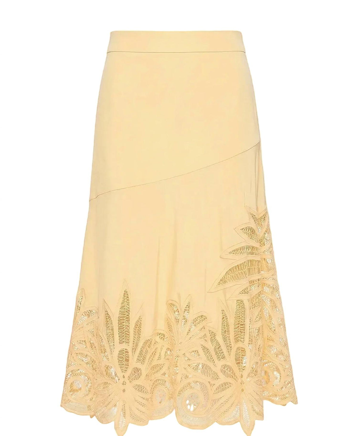 Ulla Johnson - Oona Lace Applique Midi Skirt