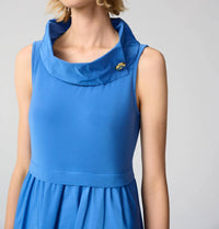 Joseph Ribkoff - Fit & Flare Dress with Shawl Collar