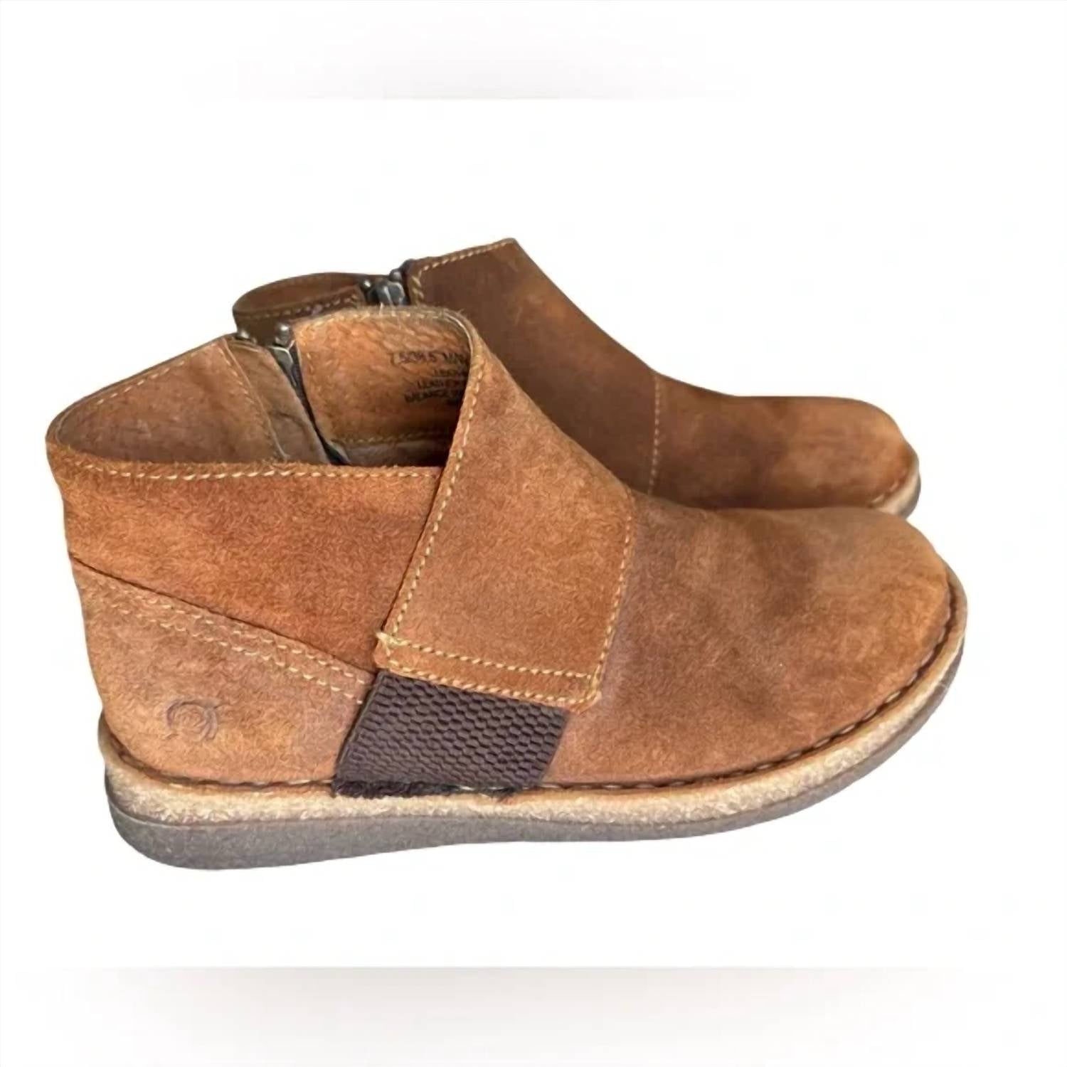 Born Women's Tora Ankle Boots in glazed ginger brown - women's shoe