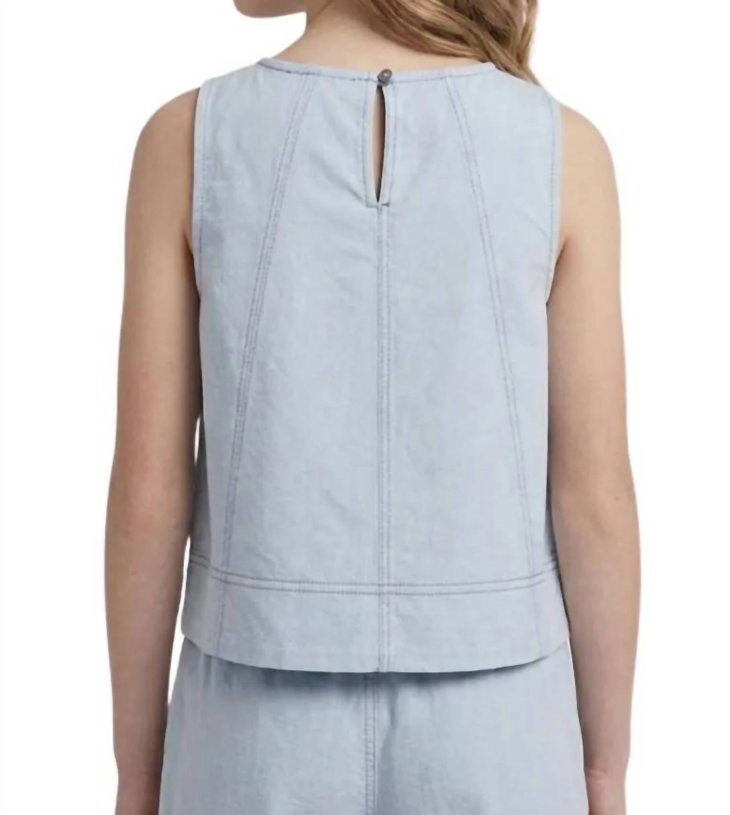 Hayden La - Contrast Stitch Tank And Shorts Set