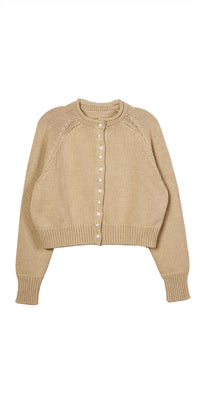 CIAO LUCIA Coletti Cardigan in khaki - women's cardigan - view 8