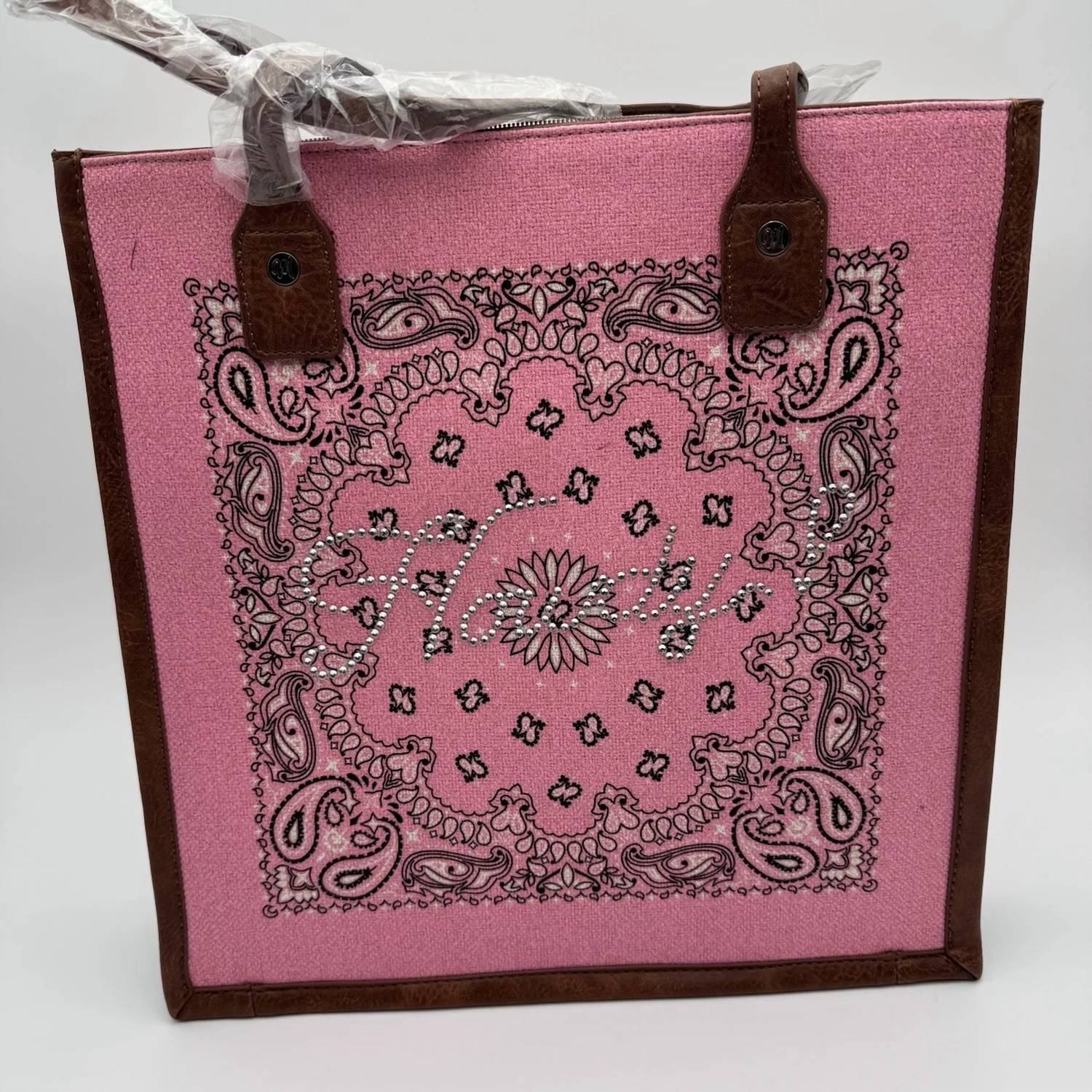 Montana West - Bandana rhinestone Howdy conceal carry tote