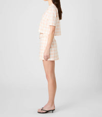 French Connection - Aspen Linen Gingham Crop Shirt