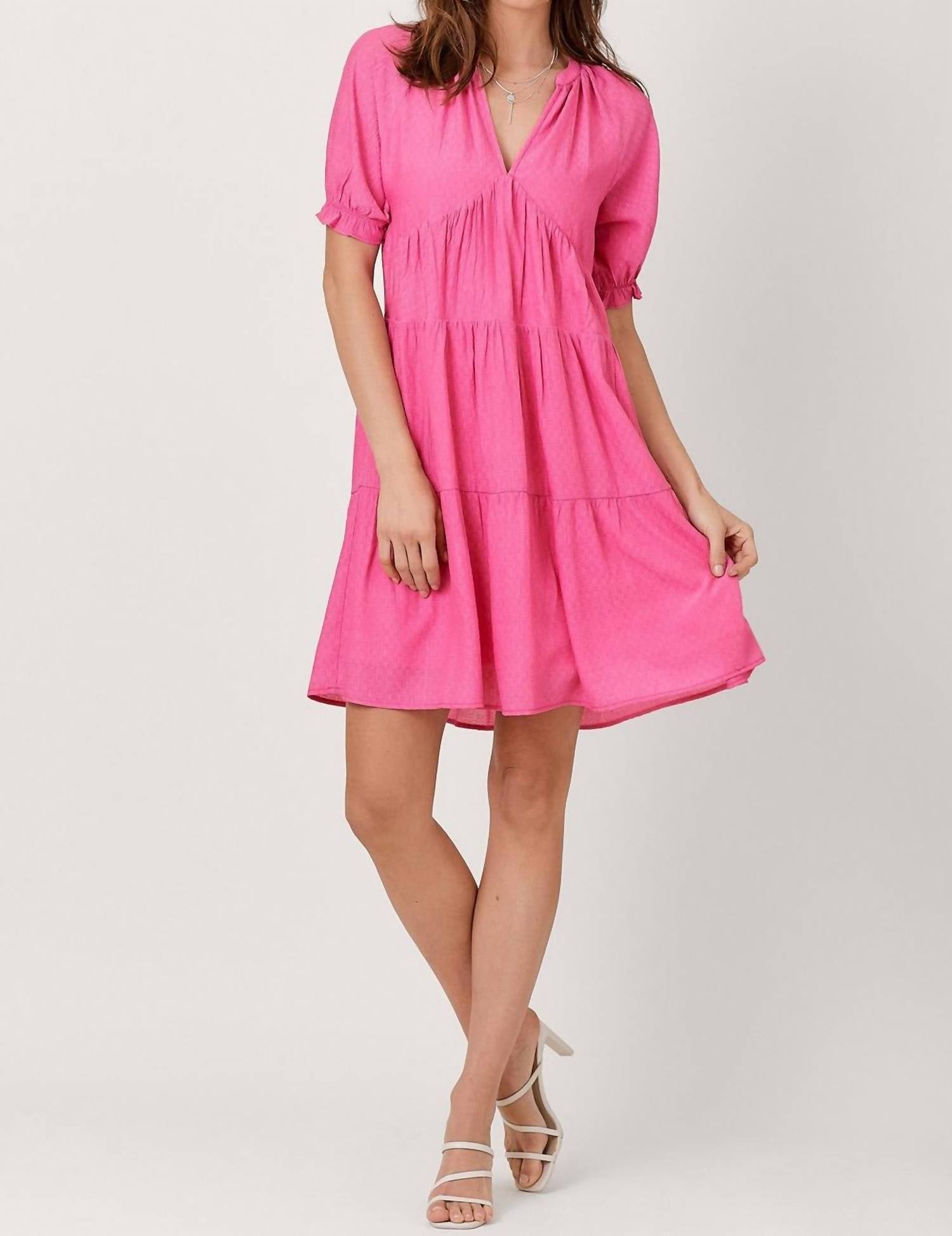 Mystree - Life Is Great Tiered Dress