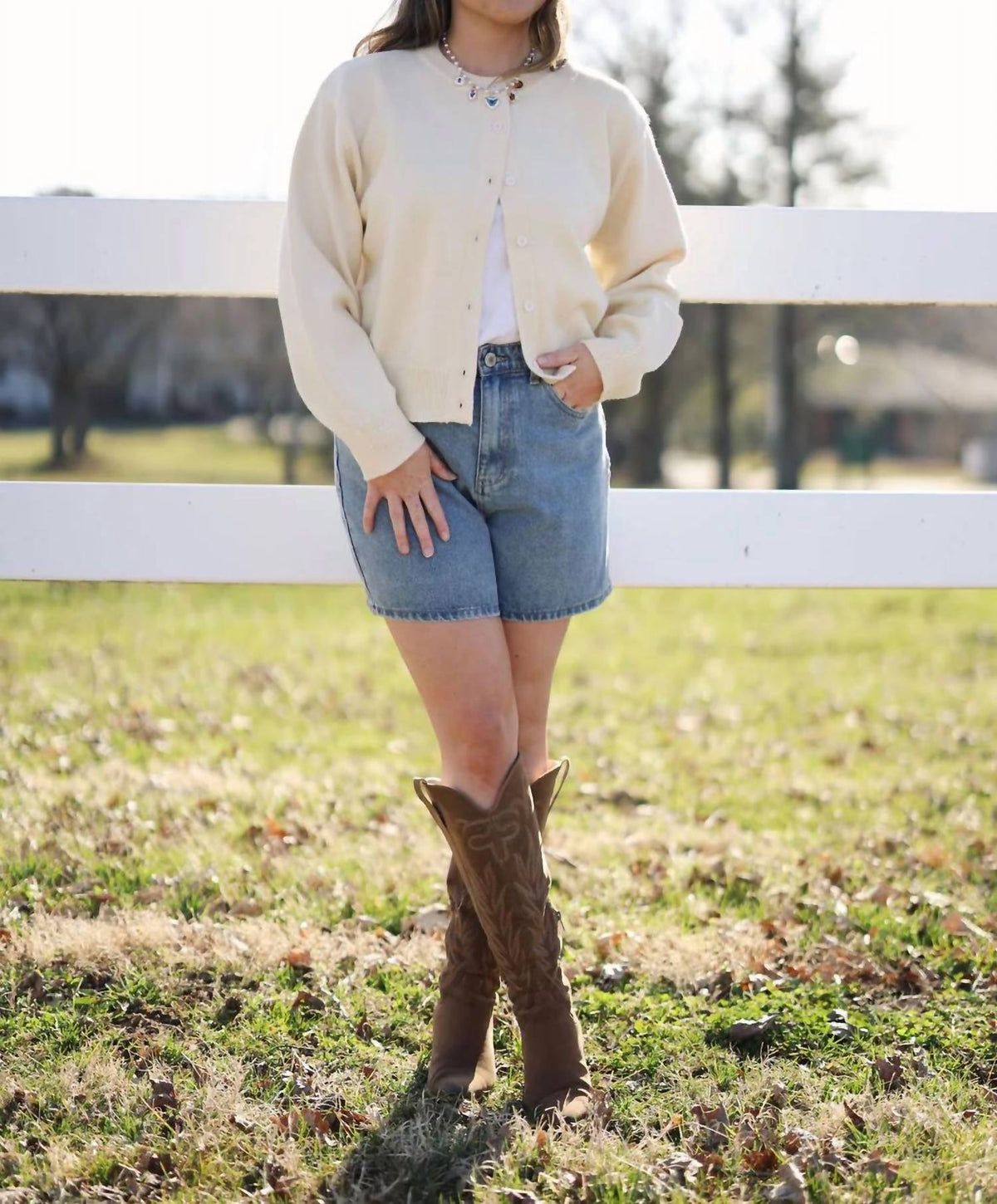 Wishlist - High Waisted Denim Shorts