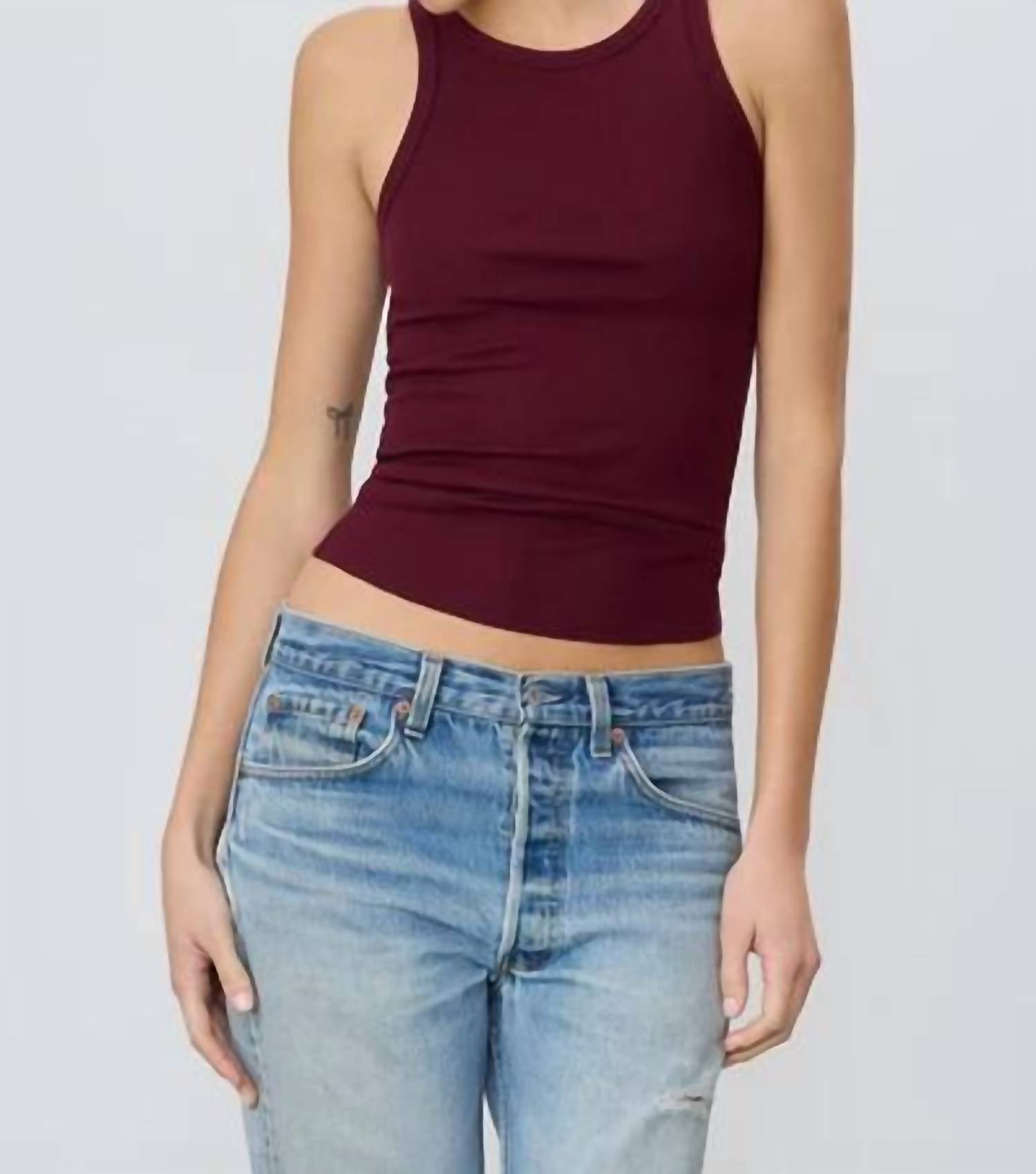Eterne - High Neck Fitted Tank Top