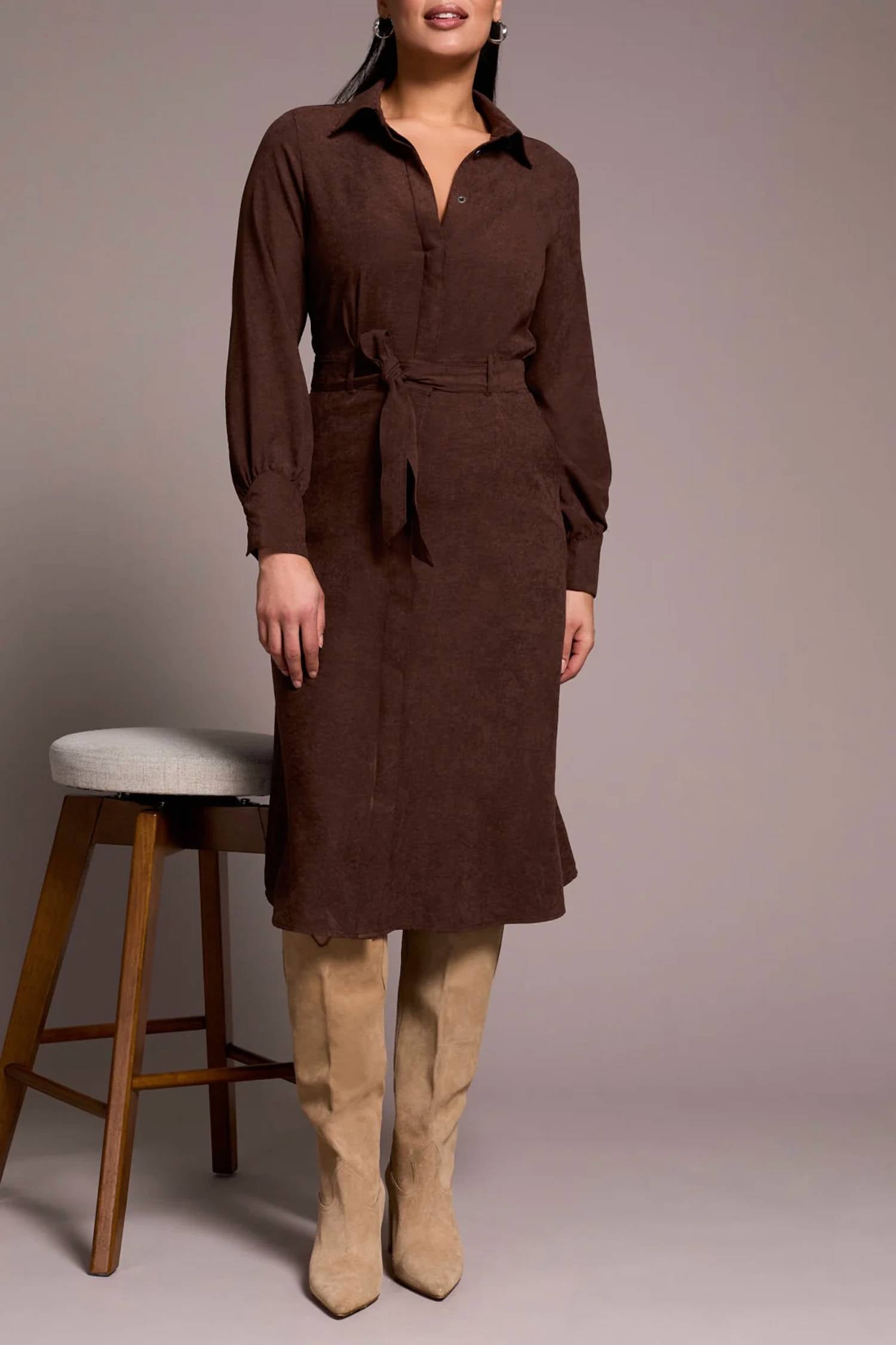 Tribal - Long Sleeve Shirt Dress