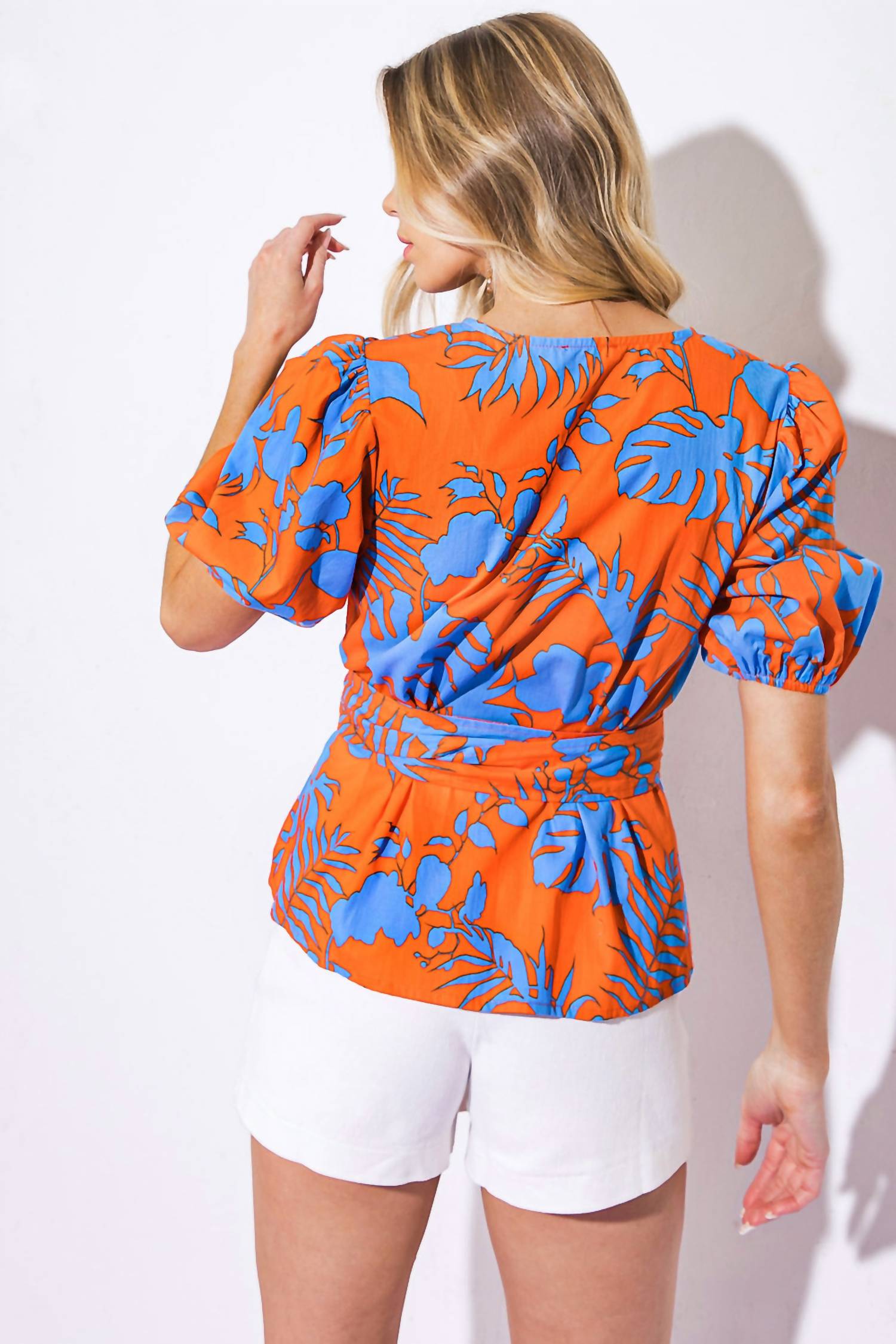 Flying Tomato - Sign Me Up Woven Wrap Top