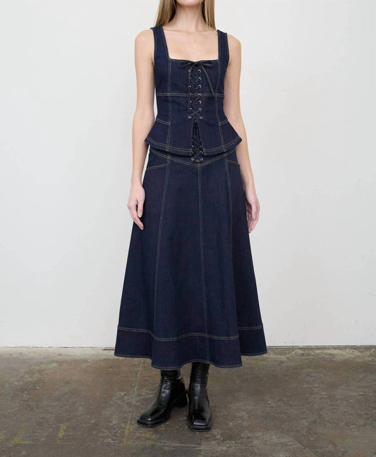 Moon River - Lace-up Corset Top