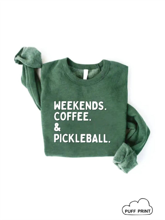 Oat Collective - Sweatshirt Weekends Coffee & Pickleball