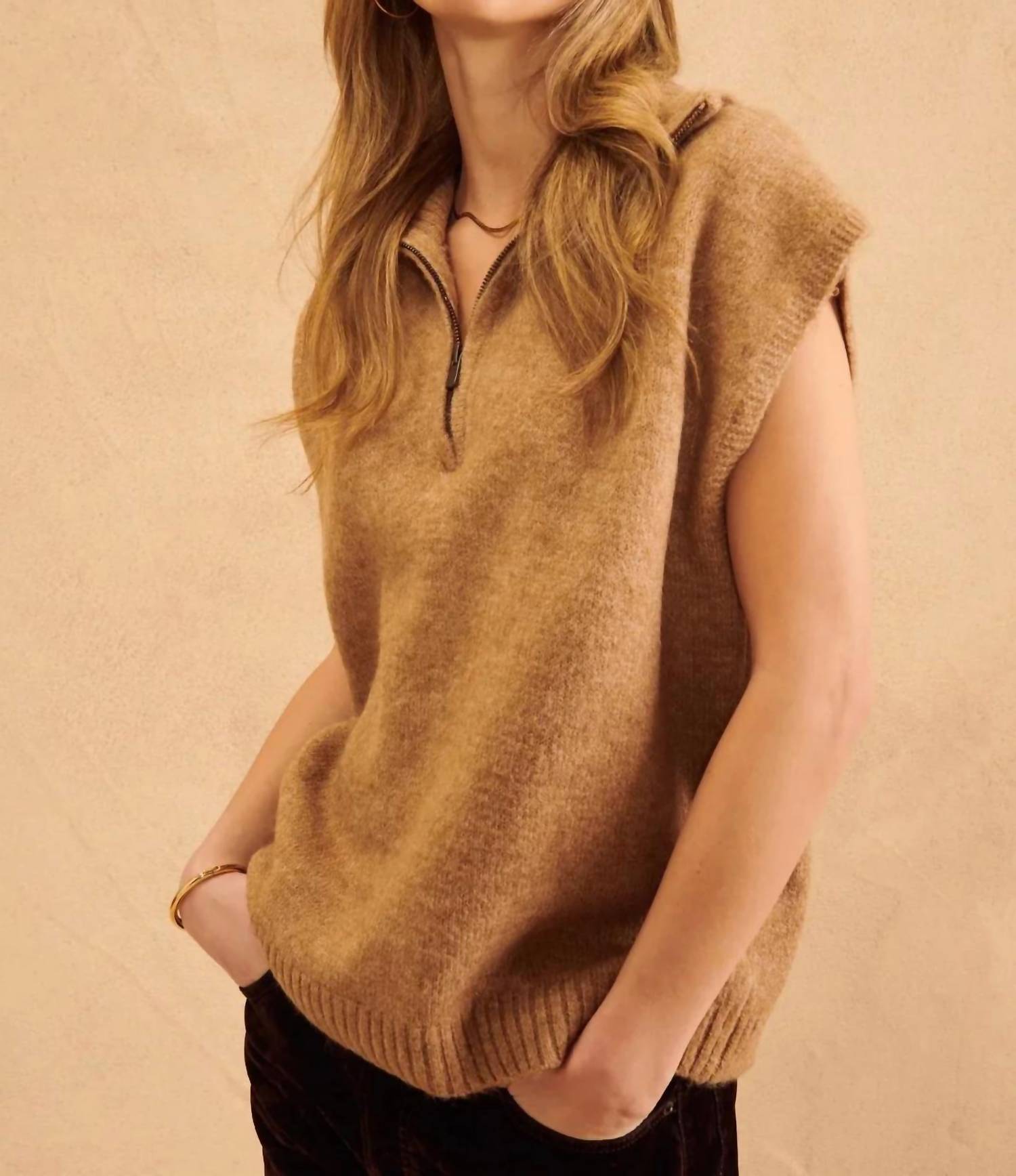 John + Jenn - Michael Quarter Zip Vest