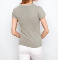Charlie B - Tencel Ribbed Crew Neck T-shirt