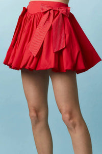 Peach Love - Bubble Hem Mini Skirt