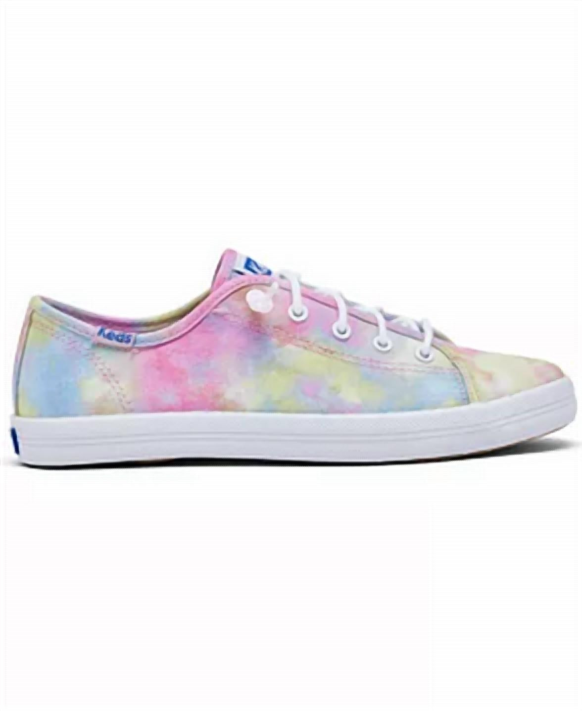Keds Little Kid's Kickstart Sneakers in tie dye - kids' sneaker - detail view