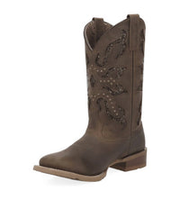 DAN POST. Women's Lonestar Lace Leather Boot in brown - women's shoe - alternate view