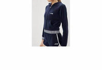 Micro Terry Striped Rib Hoody Jacket