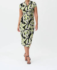 Joseph Ribkoff - CAP SLEEVE WRAP DRESS