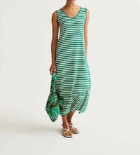 Compania Fantastica - Sleeveless Stripe Maxi Dress