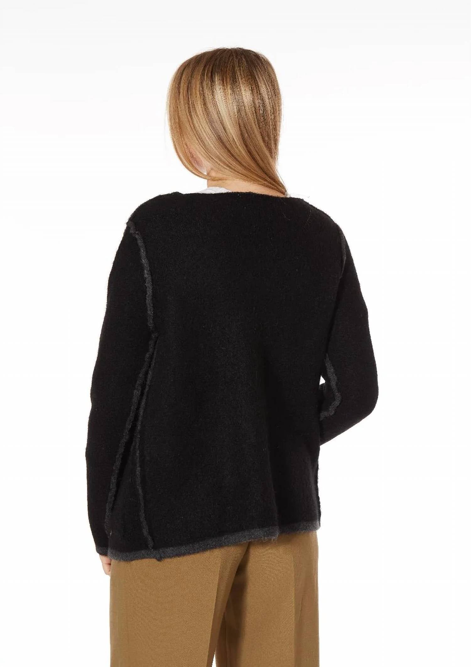 Theo The Label - Collarless Sweater Blazer
