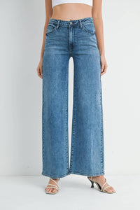 Just Black Denim - Stretchy Wide Leg Jeans