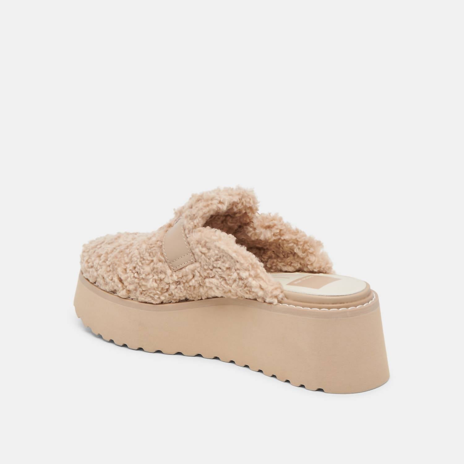Dolce Vita Women's Lelani Plush Platform Clogs in natural - women's shoe - view 4
