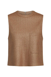 TWP Cropped Muscle Tank Top in natural 1 - women's shirt - view 4