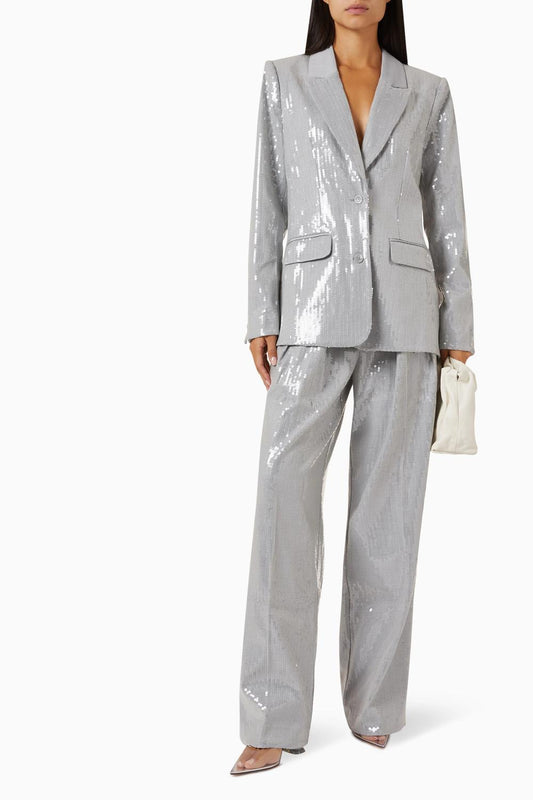 Good American - Oversized Sequined Blazer