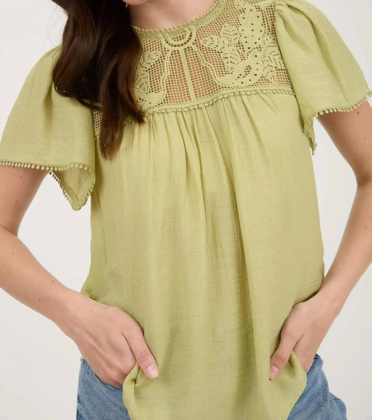 Blu Pepper - The Saffron Lace Top