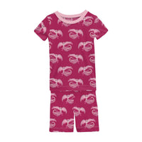 Kickee - Kids' Short Sleeve Pajama Set with Shorts