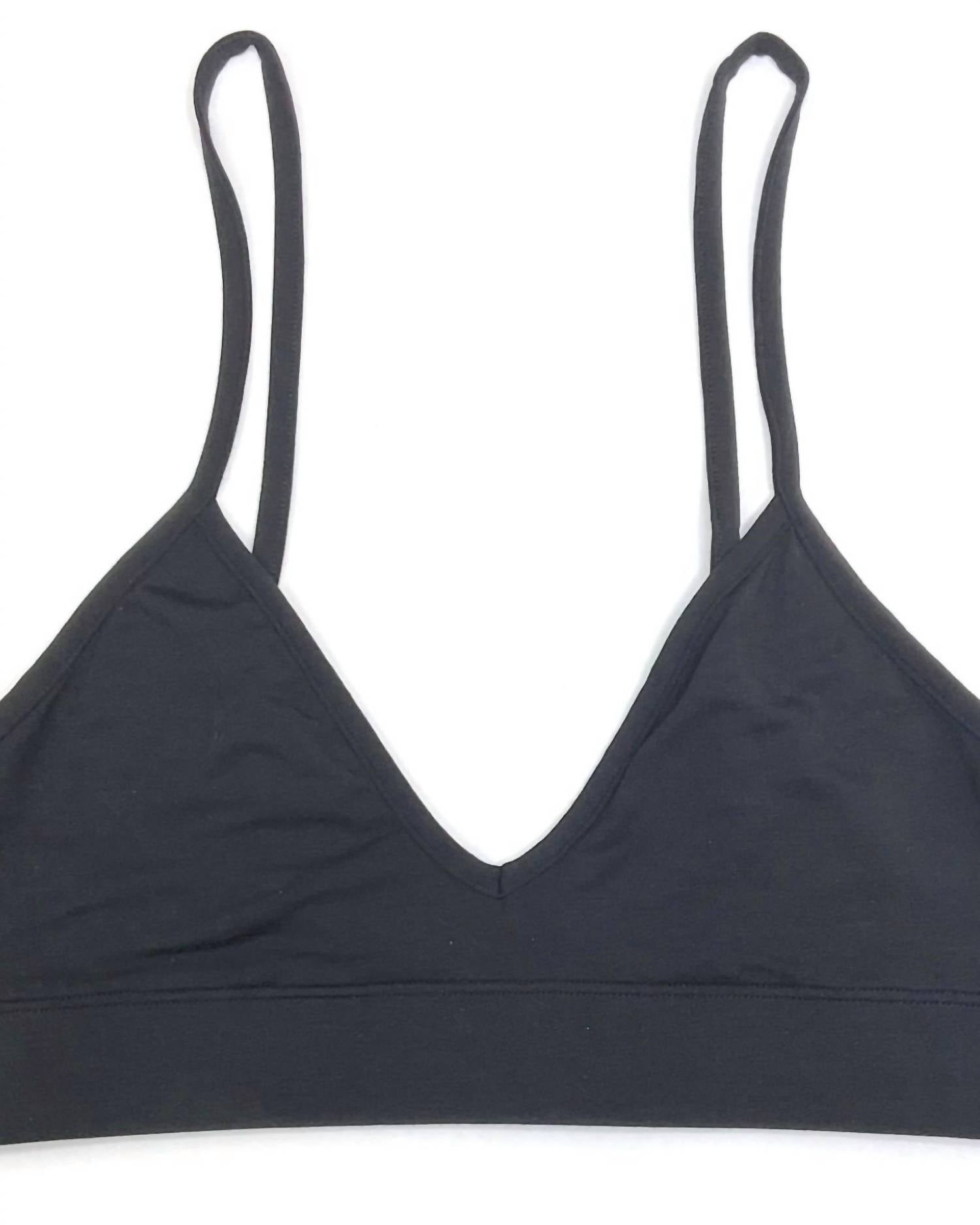 Samantha Chang Women's Sleep Bra in black - women's intimate - detail view