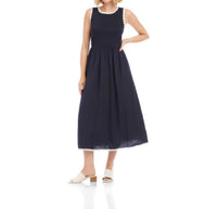 Karen Kane - Sleeveless Edge Stitch Contrast Midi Dress